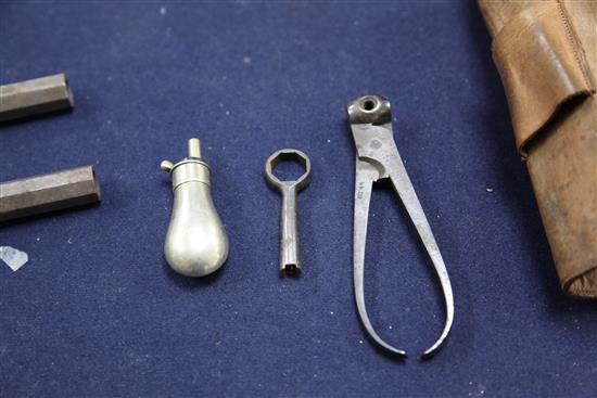 A pair of early 19th century steel boxlock pocket pistols, 6in.
